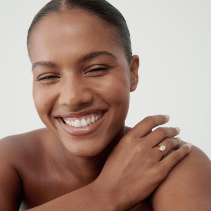 2 CT Emerald Pave Moissanite Engagement Ring