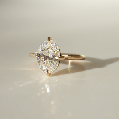 2 CT Emerald Pave Moissanite Engagement Ring