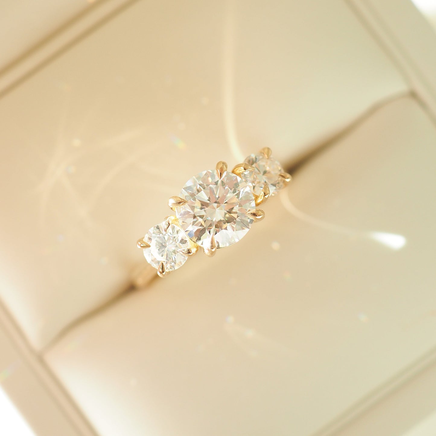 2 CT Emerald Pave Moissanite Engagement Ring