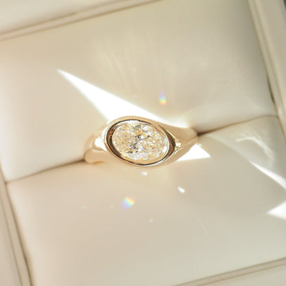 2 CT Emerald Pave Moissanite Engagement Ring