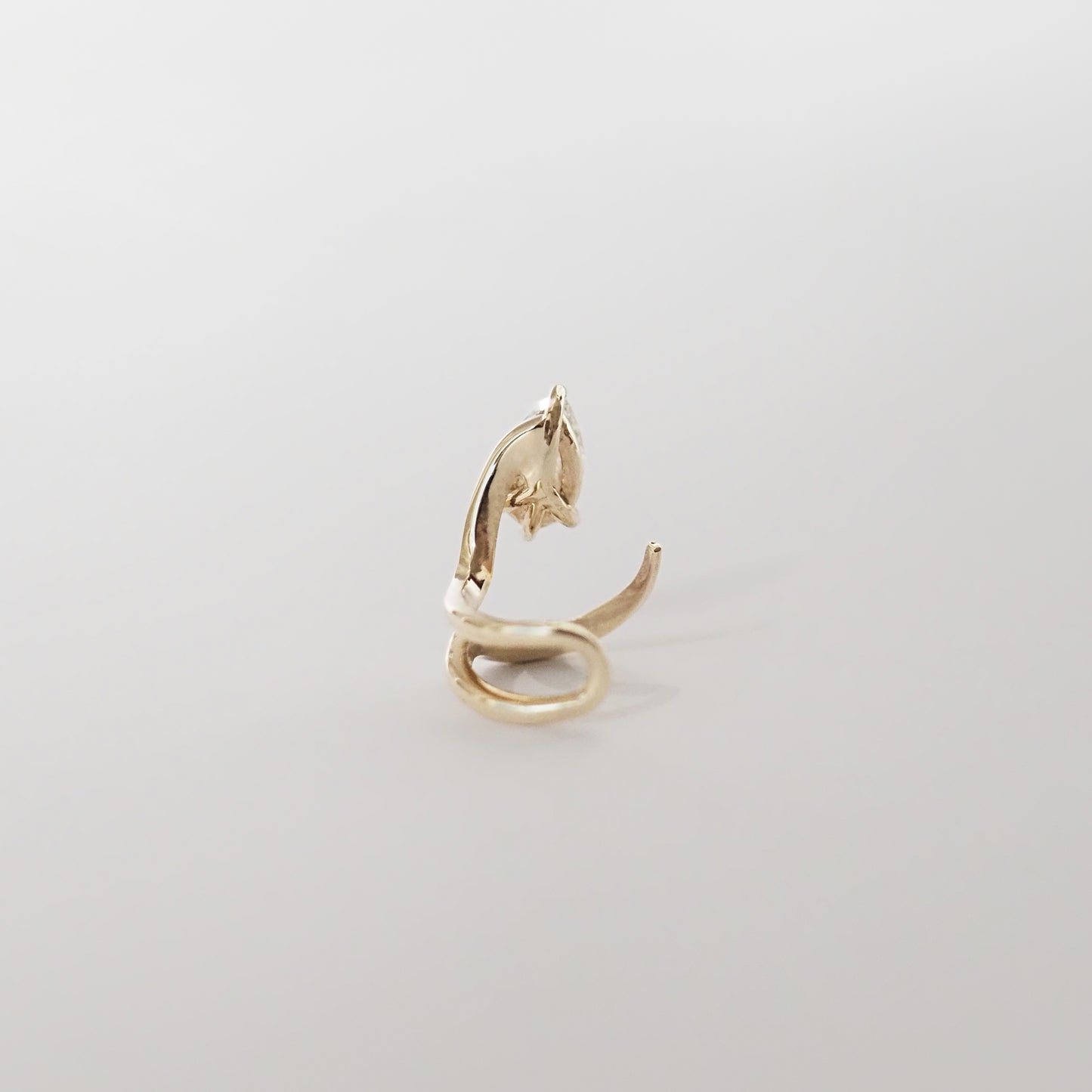 0.5 TCW Pear Moissanite Ear Cufflinks