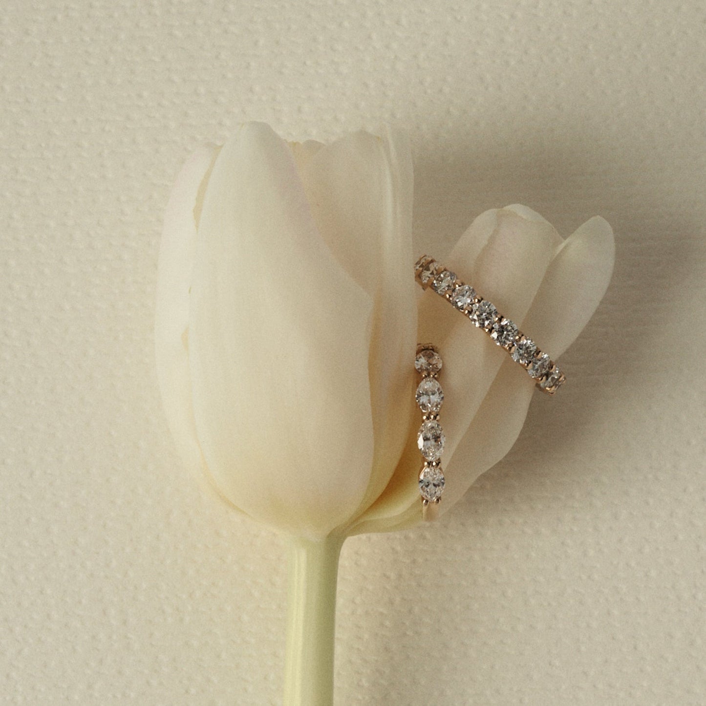 1 TCW Marquise Five Stone Moissanite Wedding Band
