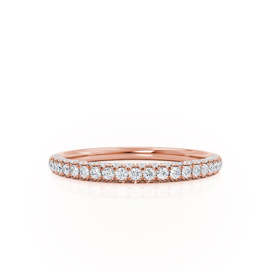 0.49 TCW Round Full Eternity Moissanite Wedding Band
