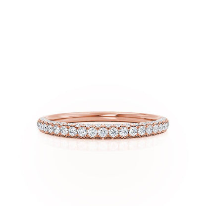0.49 TCW Round Full Eternity Moissanite Wedding Band