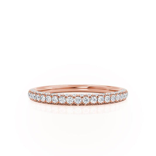0.49 TCW Round Full Eternity Moissanite Wedding Band