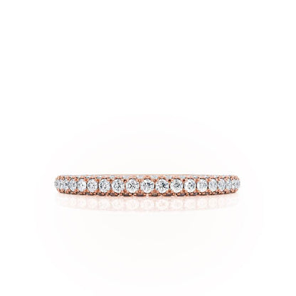 0.49 TCW Round Full Eternity Moissanite Wedding Band