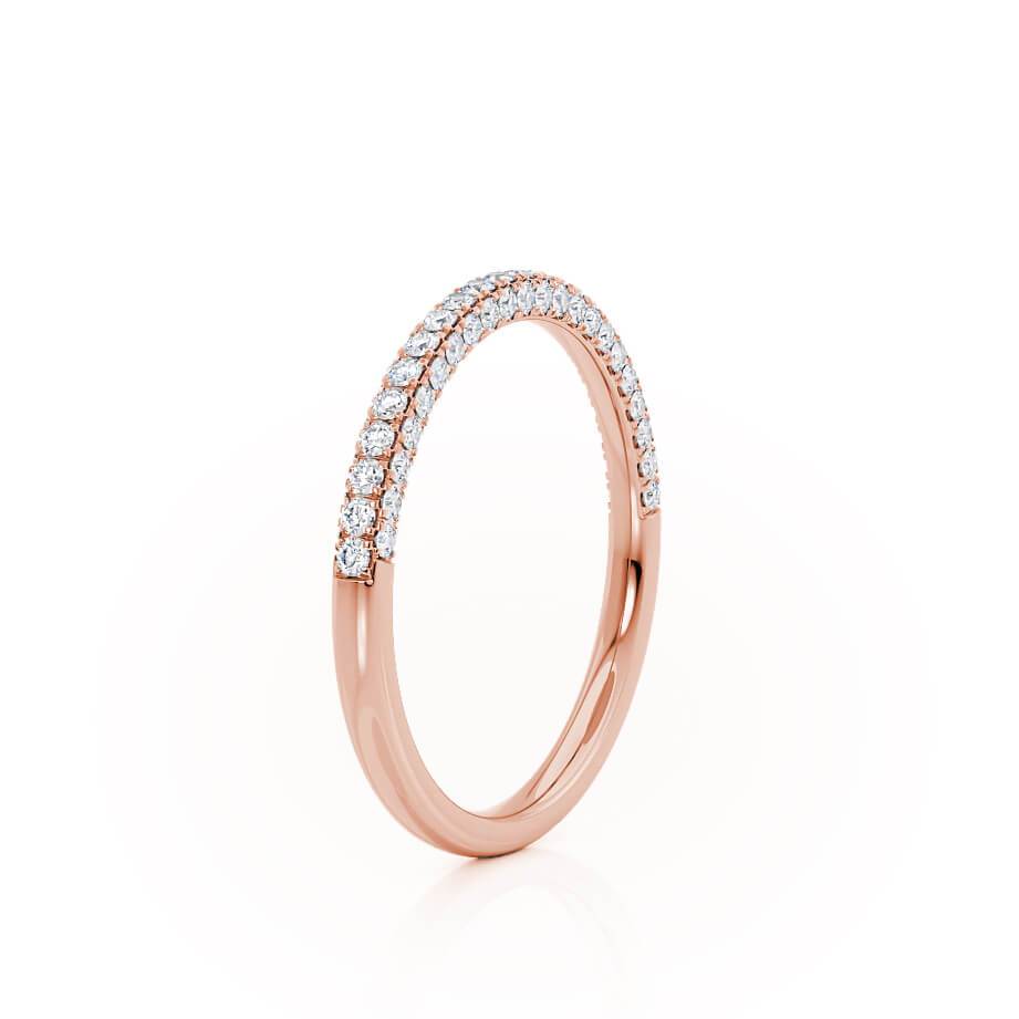 0.49 TCW Round Full Eternity Moissanite Wedding Band
