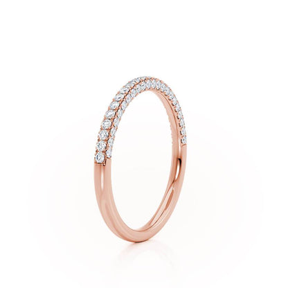 0.49 TCW Round Full Eternity Moissanite Wedding Band