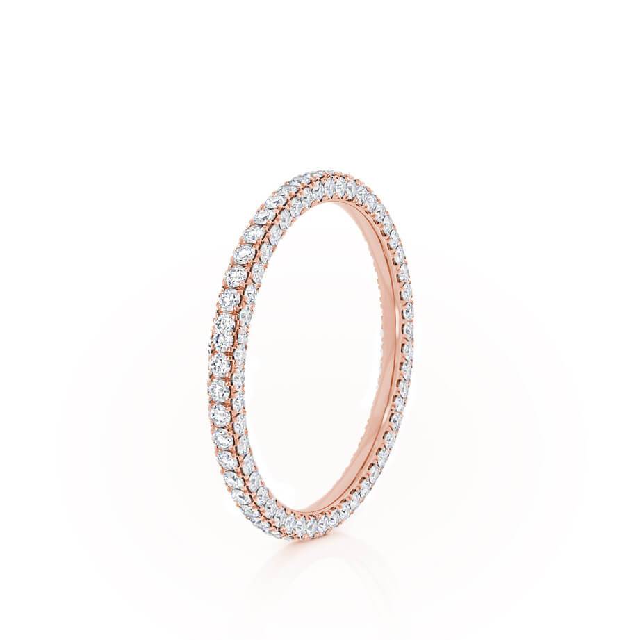 0.49 TCW Round Full Eternity Moissanite Wedding Band