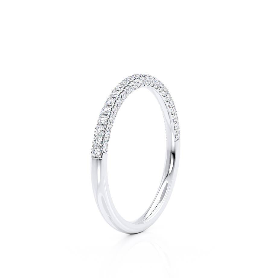 0.49 TCW Round Full Eternity Moissanite Wedding Band