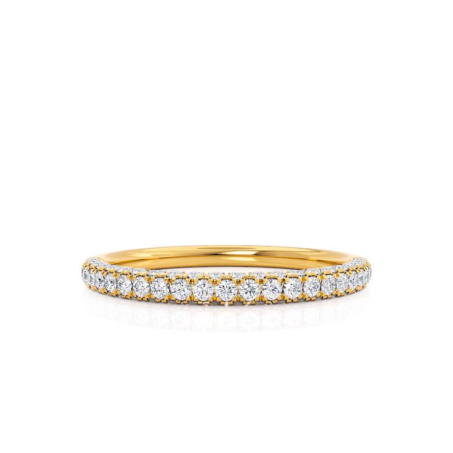 0.49 TCW Round Full Eternity Moissanite Wedding Band