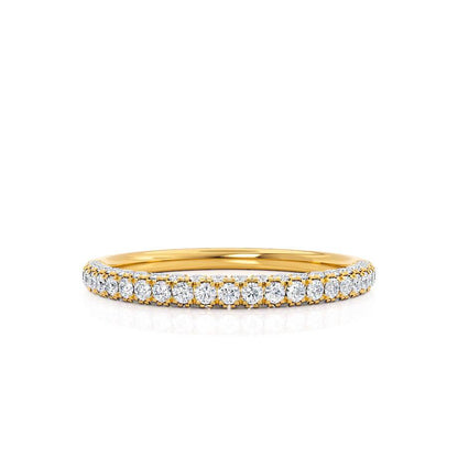 0.49 TCW Round Full Eternity Moissanite Wedding Band