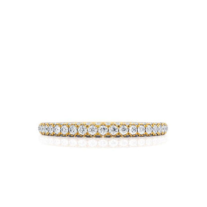 0.49 TCW Round Full Eternity Moissanite Wedding Band