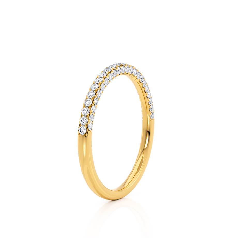 0.49 TCW Round Full Eternity Moissanite Wedding Band