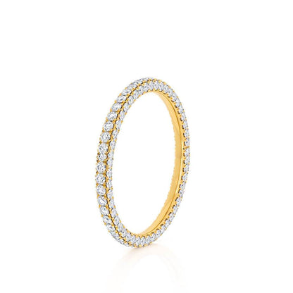 0.49 TCW Round Full Eternity Moissanite Wedding Band
