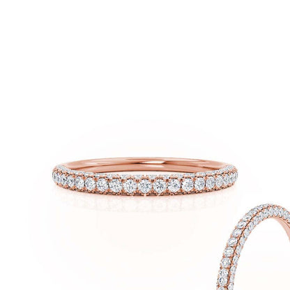 0.49 TCW Round Full Eternity Moissanite Wedding Band