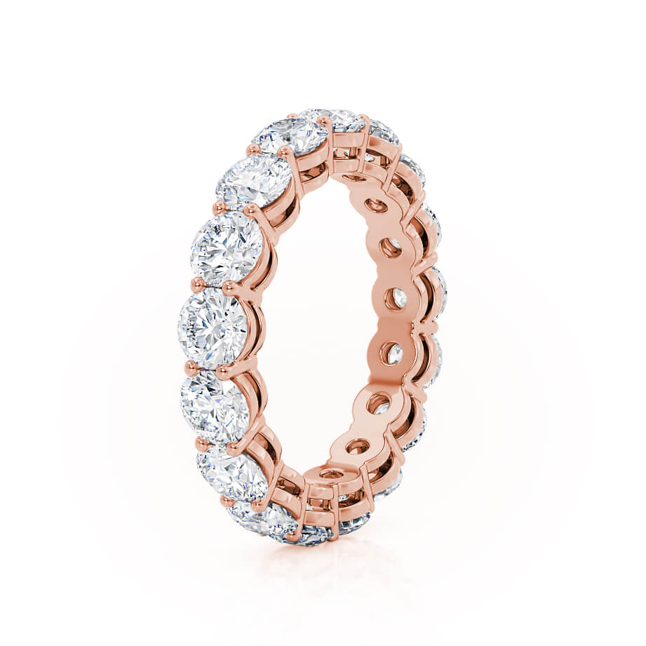 4.25 TCW Round Full Eternity Moissanite Wedding Band