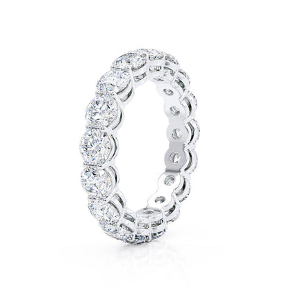4.25 TCW Round Full Eternity Moissanite Wedding Band