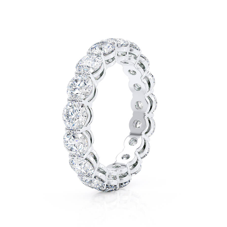 4.25 TCW Round Full Eternity Moissanite Wedding Band