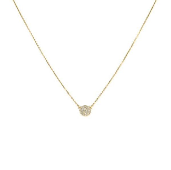 0.2 TCW Round Moissanite Pendant Necklace