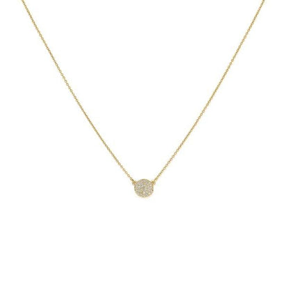 0.2 TCW Round Moissanite Pendant Necklace