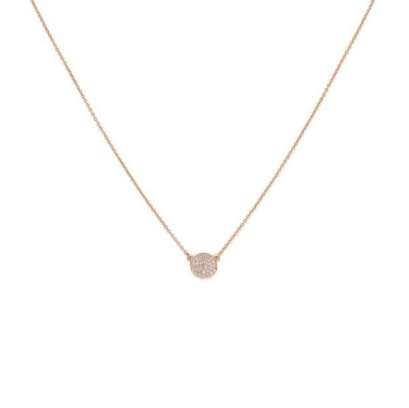 0.2 TCW Round Moissanite Pendant Necklace
