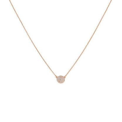 0.2 TCW Round Moissanite Pendant Necklace