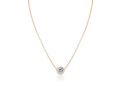 2 CT Round Lab Grown Diamond Solitaire Necklace