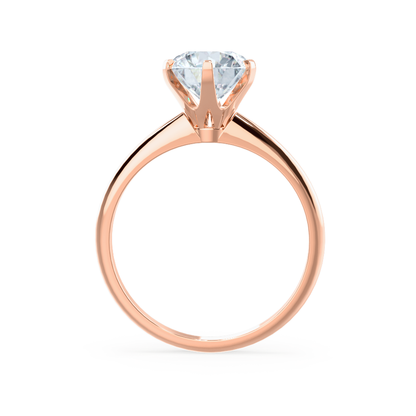 2.2 CT Round Solitaire Moissanite Engagement Ring