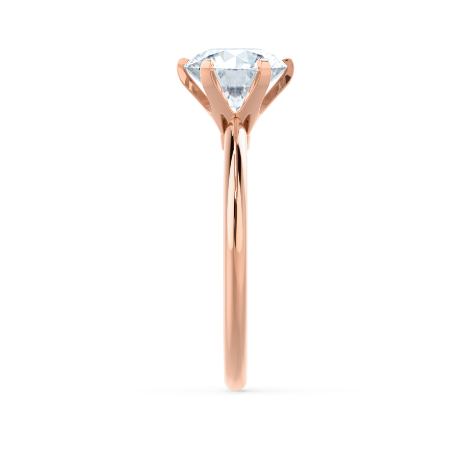2.2 CT Round Solitaire Moissanite Engagement Ring
