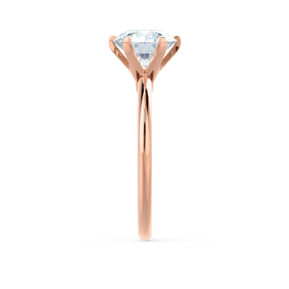 2.2 CT Round Solitaire Moissanite Engagement Ring
