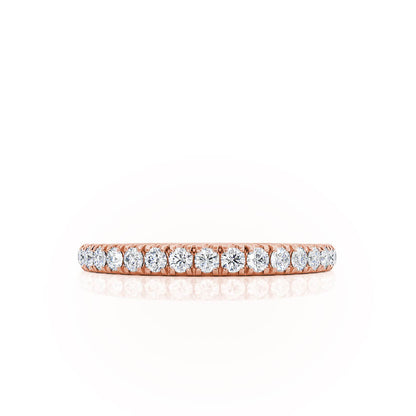 0.21 TCW Round Full Eternity Moissanite Wedding Band