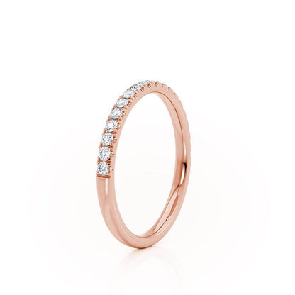 0.21 TCW Round Full Eternity Moissanite Wedding Band