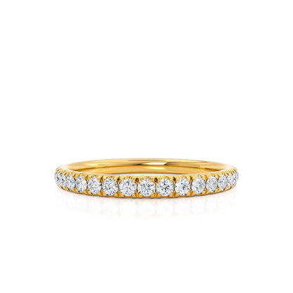 0.21 TCW Round Full Eternity Moissanite Wedding Band
