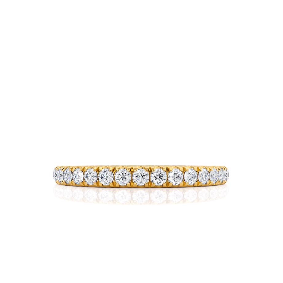 0.21 TCW Round Full Eternity Moissanite Wedding Band