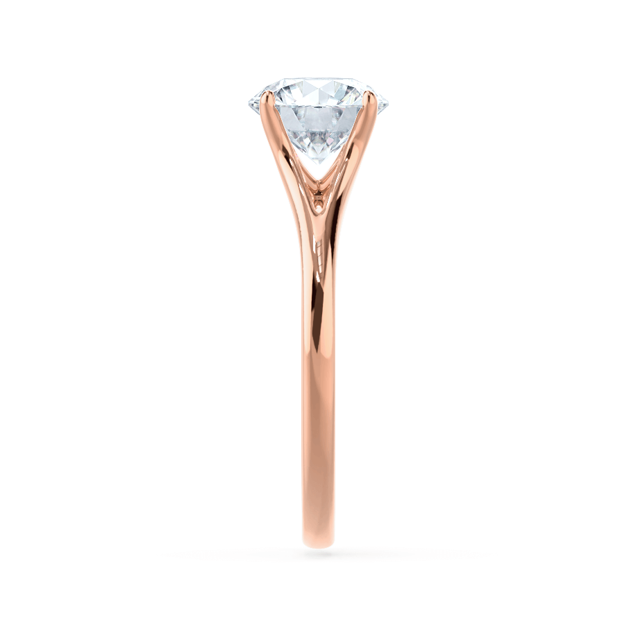 0.5 CT Round Solitaire Moissanite Engagement Ring