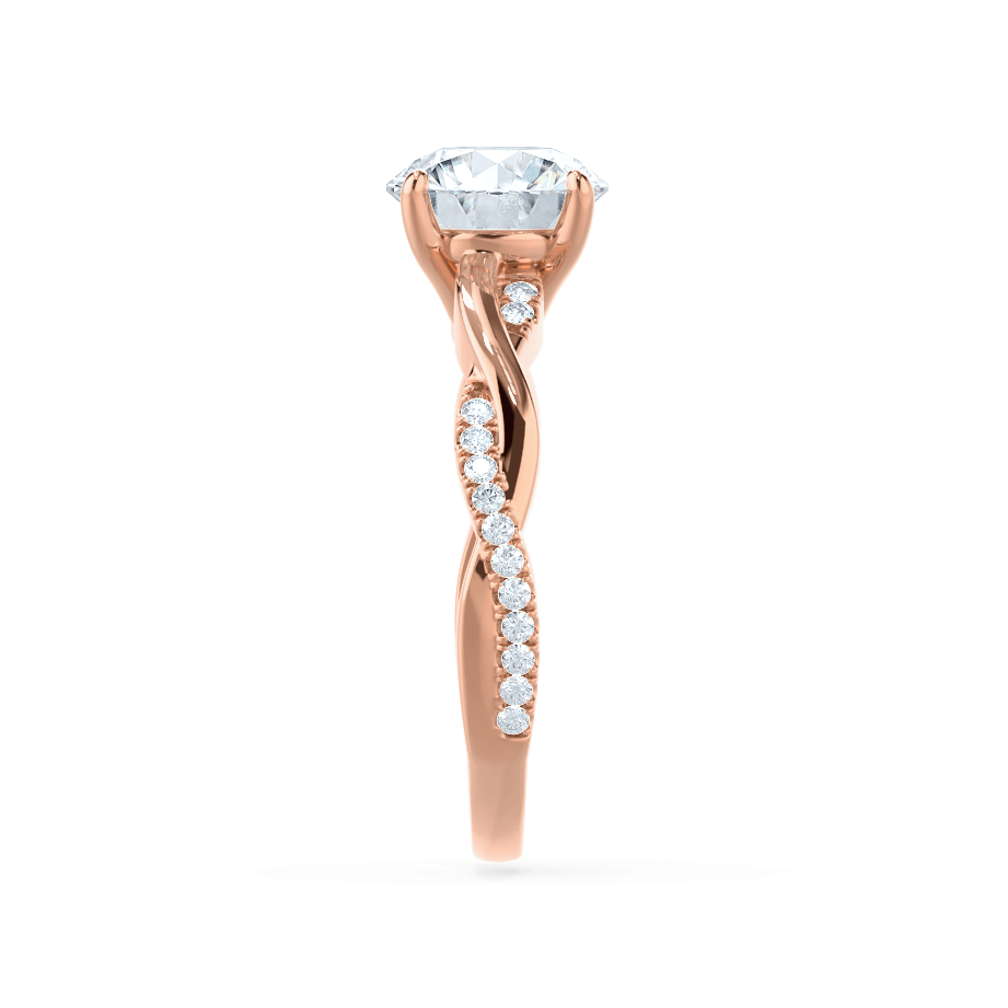 1.5 CT Oval Pave Moissanite Engagement Ring