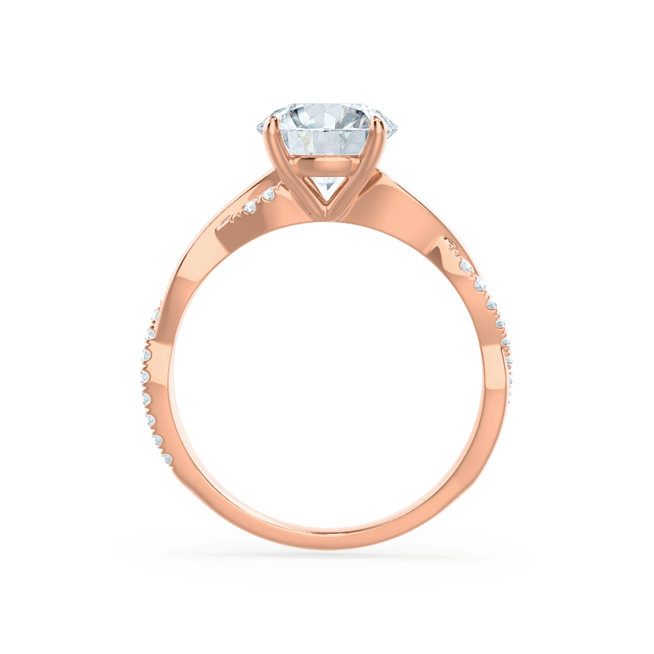 1.5 CT Oval Pave Moissanite Engagement Ring