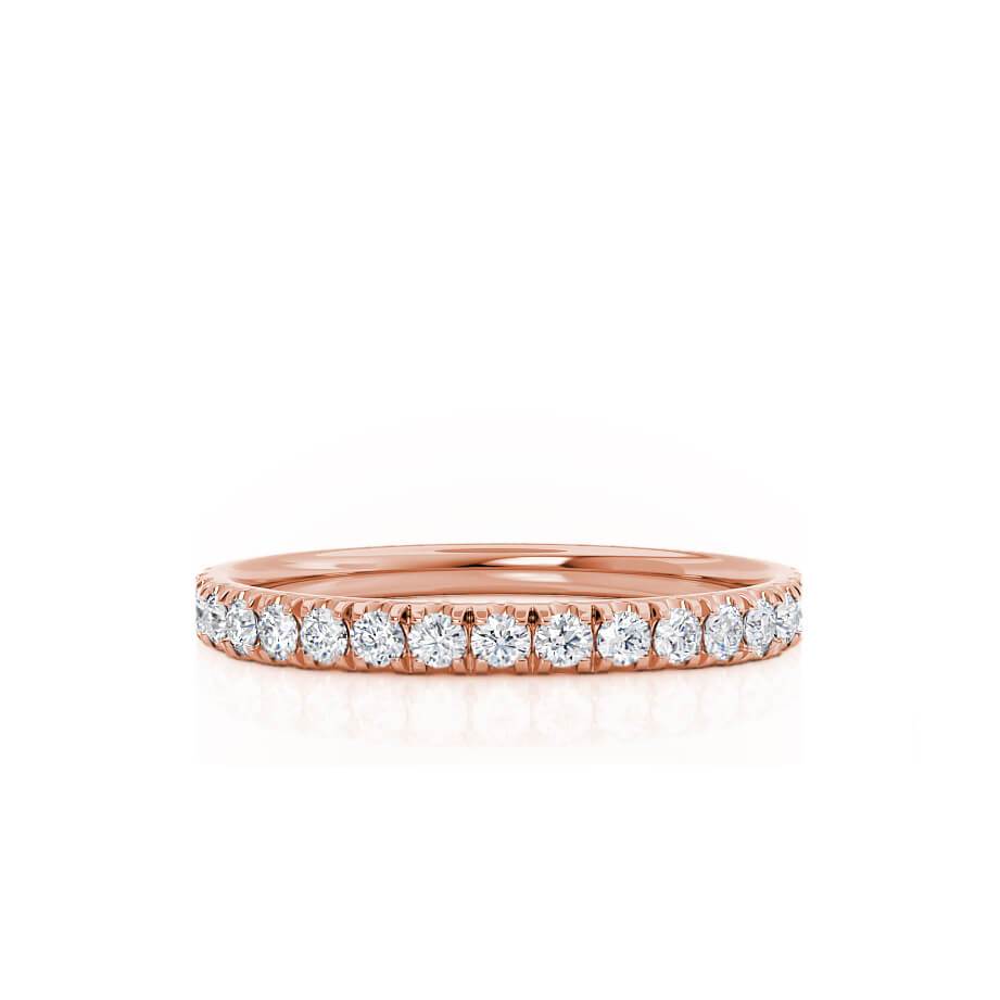 0.21 TCW Round Full Eternity Moissanite Wedding Band