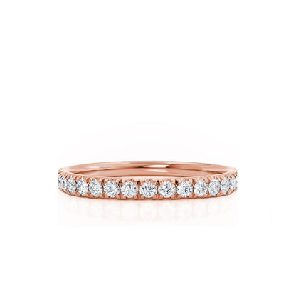 0.21 TCW Round Full Eternity Moissanite Wedding Band