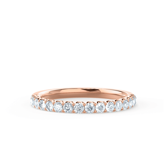 0.44 TCW Round Full Eternity Moissanite Wedding Band