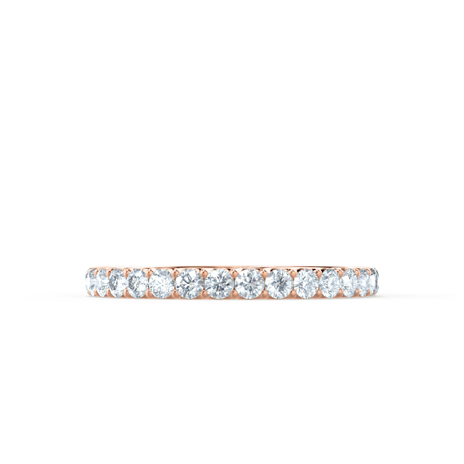 0.44 TCW Round Full Eternity Moissanite Wedding Band