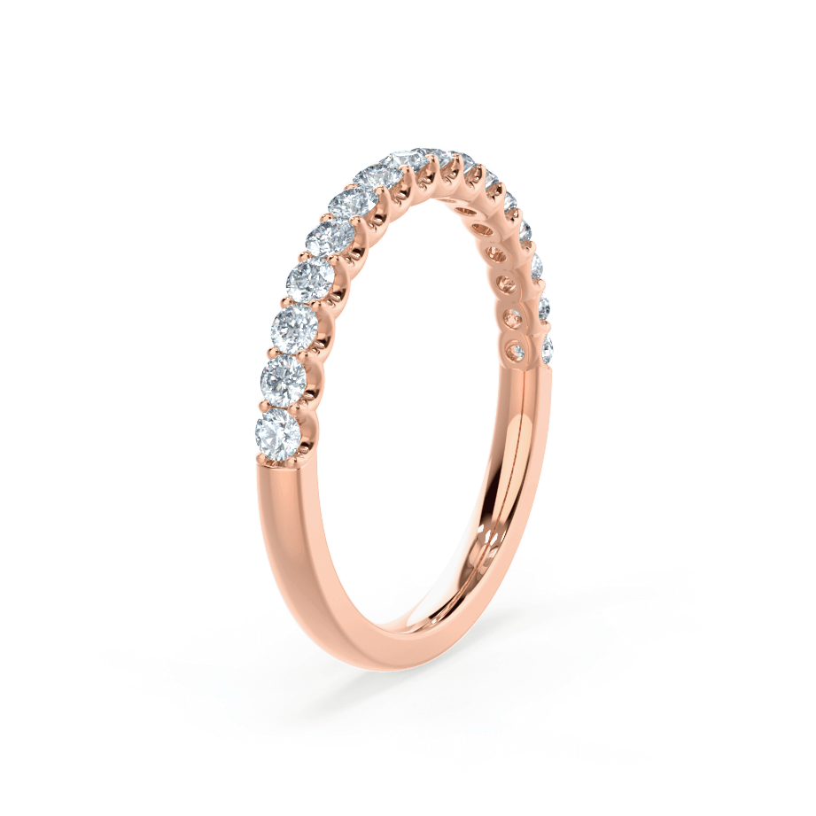 0.44 TCW Round Full Eternity Moissanite Wedding Band