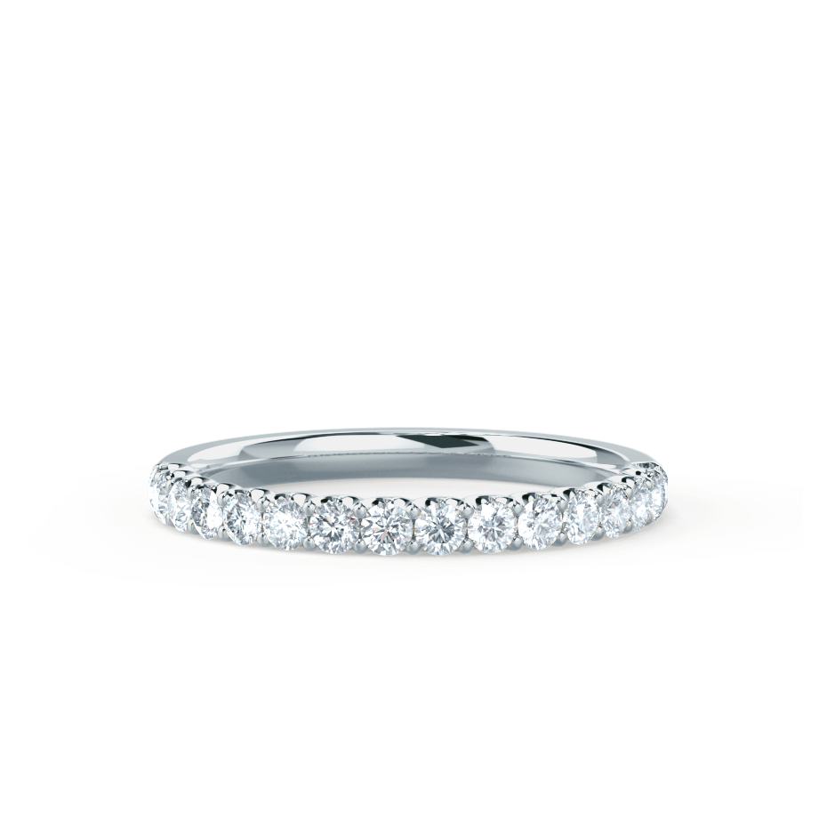 0.44 TCW Round Full Eternity Moissanite Wedding Band