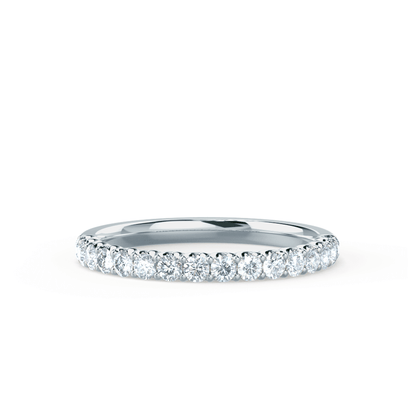 0.44 TCW Round Full Eternity Moissanite Wedding Band