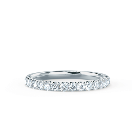 0.44 TCW Round Full Eternity Moissanite Wedding Band