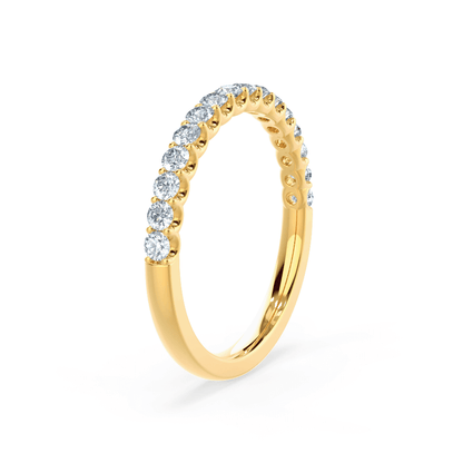 0.44 TCW Round Full Eternity Moissanite Wedding Band