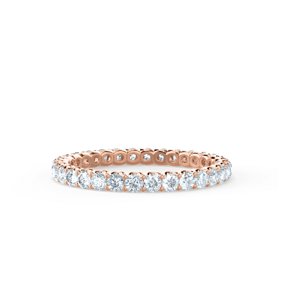0.44 TCW Round Full Eternity Moissanite Wedding Band