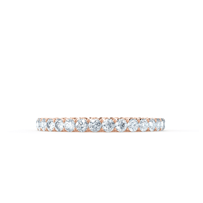 0.44 TCW Round Full Eternity Moissanite Wedding Band