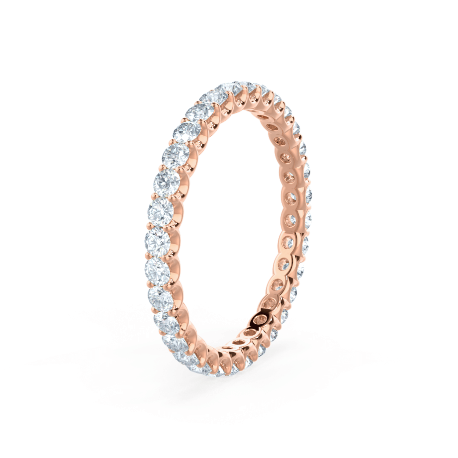 0.44 TCW Round Full Eternity Moissanite Wedding Band